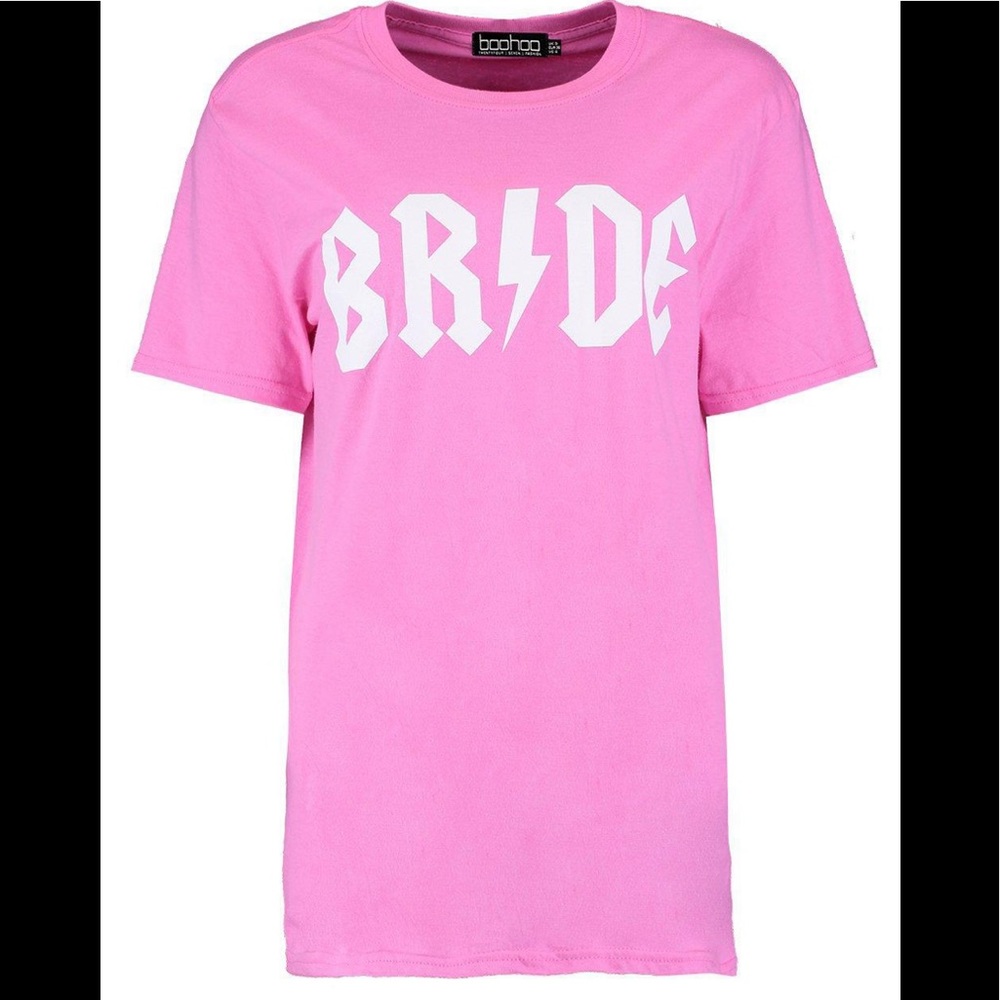 Boohoo bride t-shirt. Brand new!